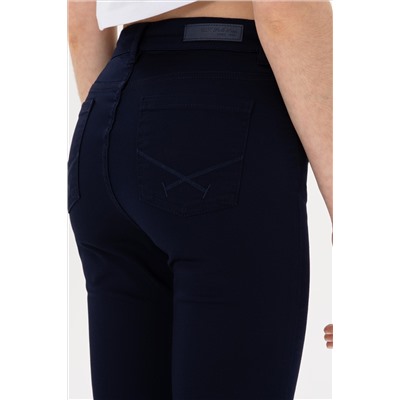 Kadın Lacivert Toothpick Fit Kanvas Pantolon