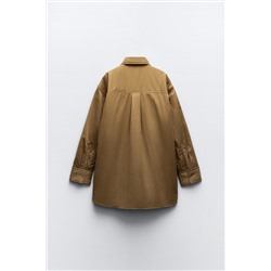 WATER-REPELLENT QUILTED NYLON OVERSHIRT