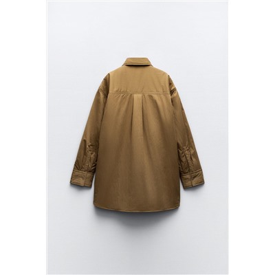 WATER-REPELLENT QUILTED NYLON OVERSHIRT