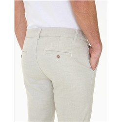 Vizon Slim Fit Beli Lastikli Kanvas Pantolon