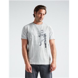 Print T-shirt, Men, Grey