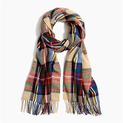 Classic plaid scarf