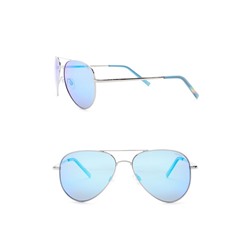 POLAROID EYEWEAR Women's Aviator Polarized Metal Frame Sunglasses