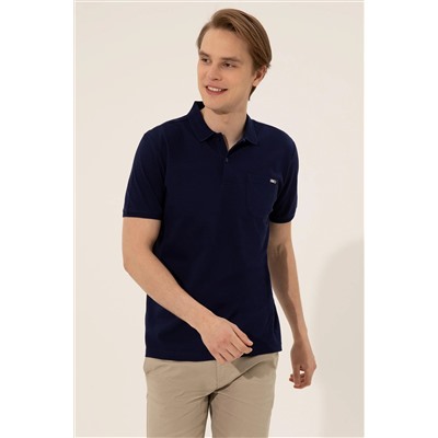 Erkek Lacivert Polo Yaka Tişört