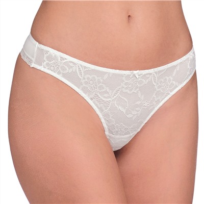 2 Damen Strings mit floraler Spitze