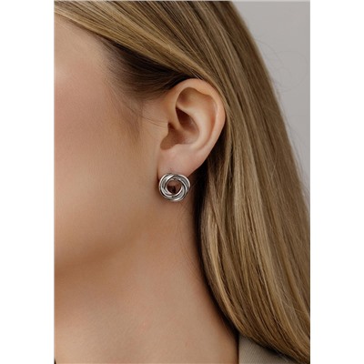 Серьги из серебра родированные 925 пробы С50147р