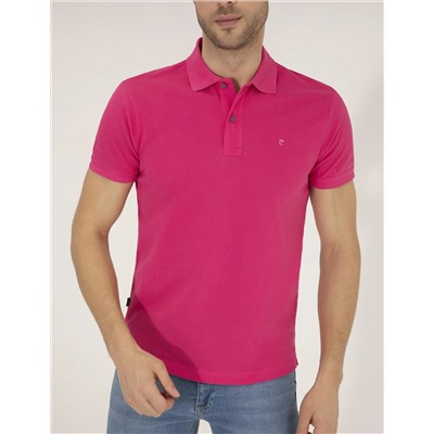 Pembe Slim Fit Polo Yaka Basic Tişört