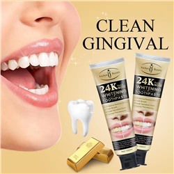[AICHUN BEAUTY] Зубная паста отбеливающая БИОЗОЛОТО 24K Pure Gold Whitening Toothpaste, 100 мл