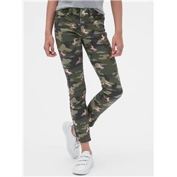 Kids Camo Unicorn Super Skinny Jeans with Fantastiflex