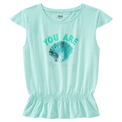 Mädchen T-Shirt mit Muschel-Print