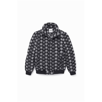 Chaqueta padded con encaje