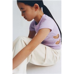 CAMISETA RIB CUT OUT CORAZONES