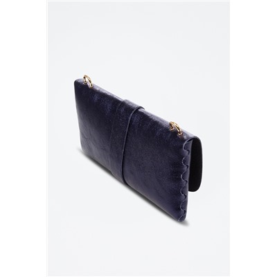Bandolera de nobuk - Azul marino - Firenze Artegiani