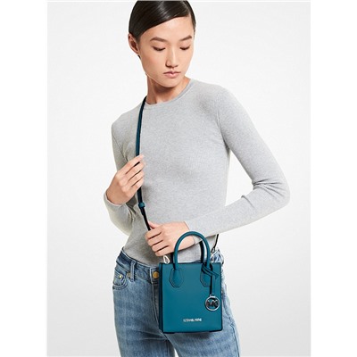 MICHAEL MICHAEL KORS Mercer Extra-Small Pebbled Leather Crossbody Bag