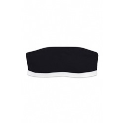Sujetador bandeau copas extraíbles negro