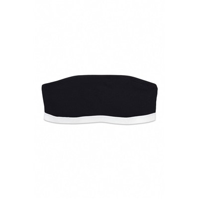 Sujetador bandeau copas extraíbles negro