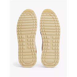 Mixed-Texture Suede Sneaker