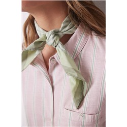 Pañuelo para cuello rayas verde