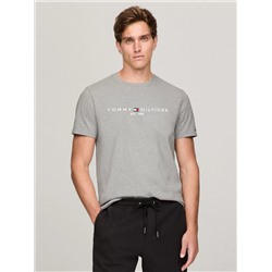Embroidered Tommy Logo Slim Fit T-Shirt