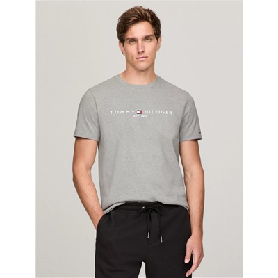 Embroidered Tommy Logo Slim Fit T-Shirt