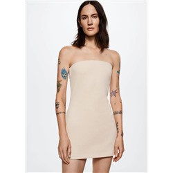 Vestido palabra de honor -  Mujer | MANGO OUTLET España
