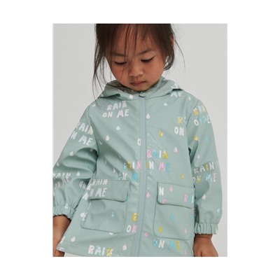 Bedruckter Parka mit Farbwechsel