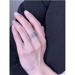 Кольцо из чернёного серебра 925 пробы к009ч
