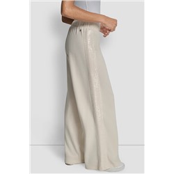 SEQUIN STRIPE WIDE LEG PANT