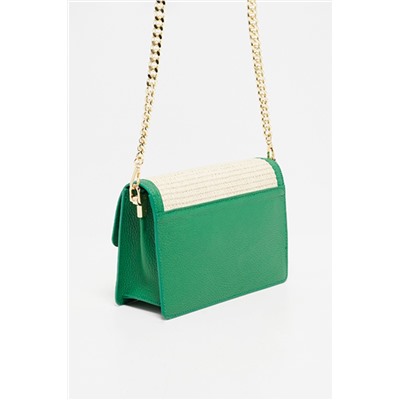 Bandolera de piel Kaia Verde