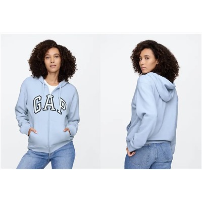 Relaxed Gap Logo Zip Hoodie