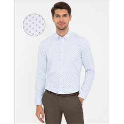 Açık Mavi Regular Fit Uzun Kollu Gömlek
