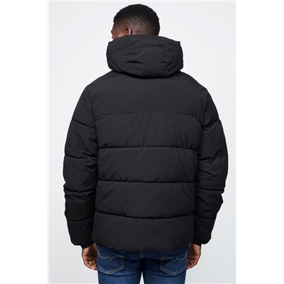 Anorak con capucha Negro