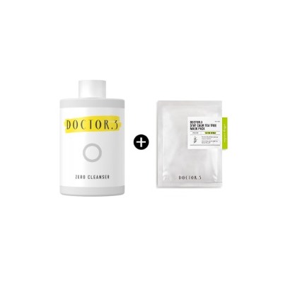 Skinshield Zero Cleanser + Stay Calm Tea Tree Mask Sheet 1ea, Очищающая пенка с комплексом Pollushield®