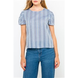 Blusa Azul y blanco