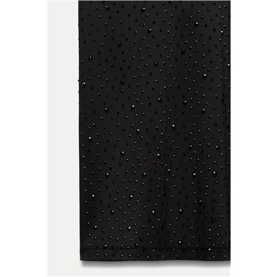 POLYAMIDE RHINESTONE TOP