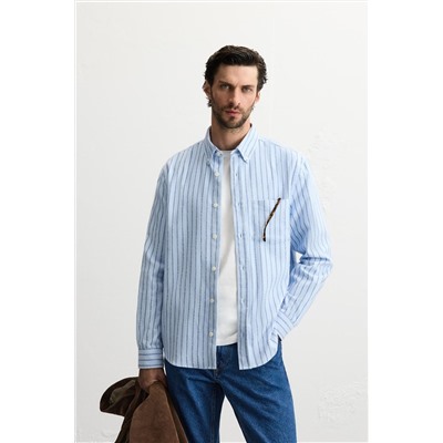 CAMISA RAYAS BOLSILLO