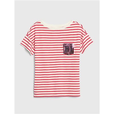 Kids Flippy Sequin Graphic T-Shirt