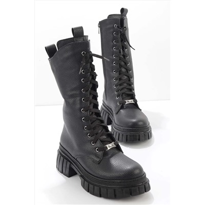 Bambi Siyah Kadın Bot & Bootie K027030466