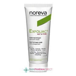 Noreva Exfoliac Mat&Pore Soin Matifiant Anti-Pores Dilatés 30ml