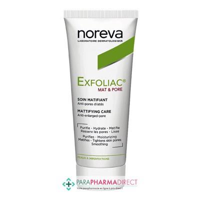 Noreva Exfoliac Mat&Pore Soin Matifiant Anti-Pores Dilatés 30ml