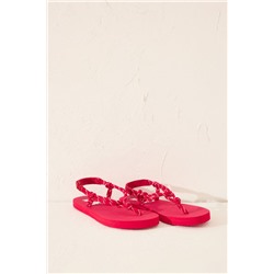 Chanclas cuerda Snoopy rojo
