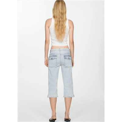 Jeans capri rectos