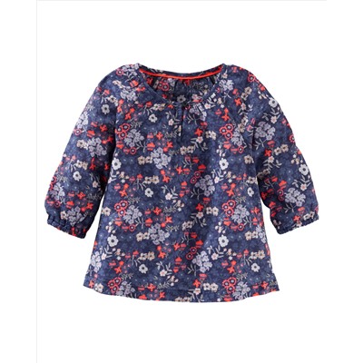 Floral Peasant Top