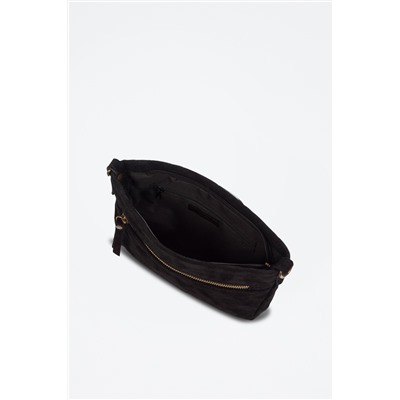 Bandolera de nobuk Arre - Negro