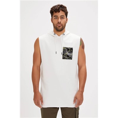 Bad Bear, Bolt Beyaz Erkek Hoodie Sweatshirt
