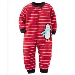 1-Piece Footless Fleece PJs