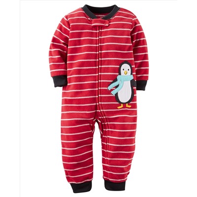 1-Piece Footless Fleece PJs