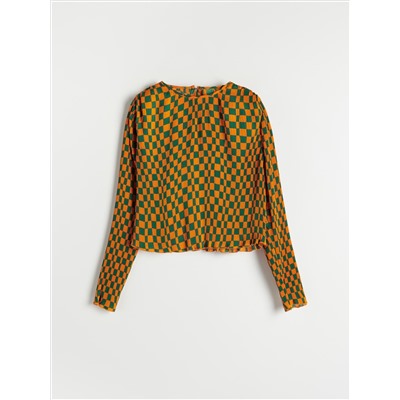 Gemusterte Bluse