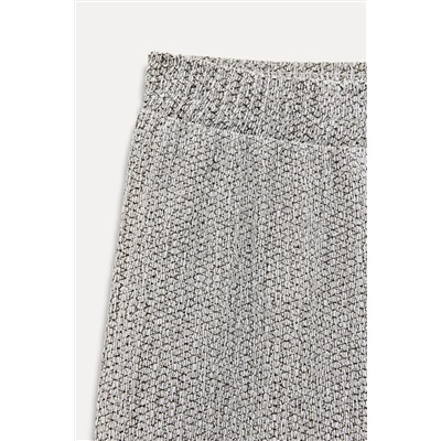 TEXTURED WIDE-LEG TROUSERS