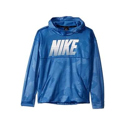 Nike Kids Therma All Over Print Pullover Hoodie (Big Kids)